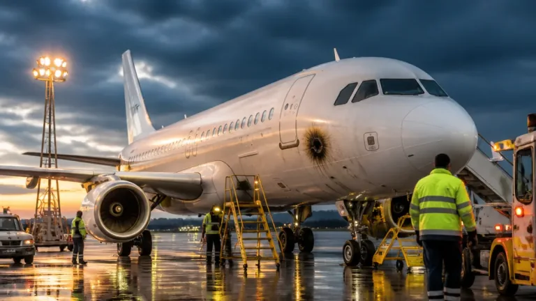 Blitz trifft Stuttgart–Wien-Flug: Maschine kehrt nach technischer Überprüfung um
