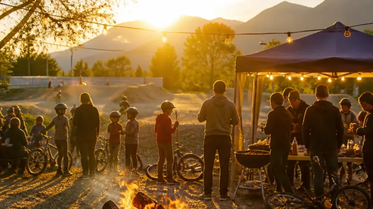 BMX-Club Bludenz beendet aktive Saison mit Feuerschale und Familienfest