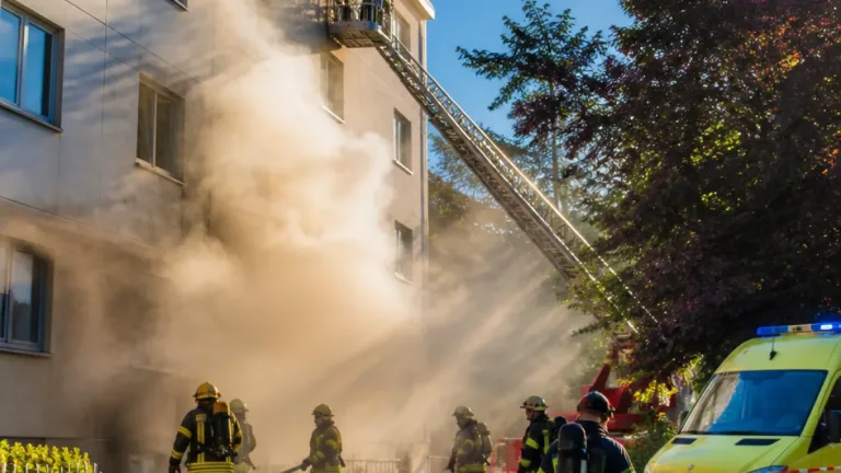 Brand in Bregenz-Vorkloster: Kellerbrand führt zu Evakuierung und Spitalsbehandlungen