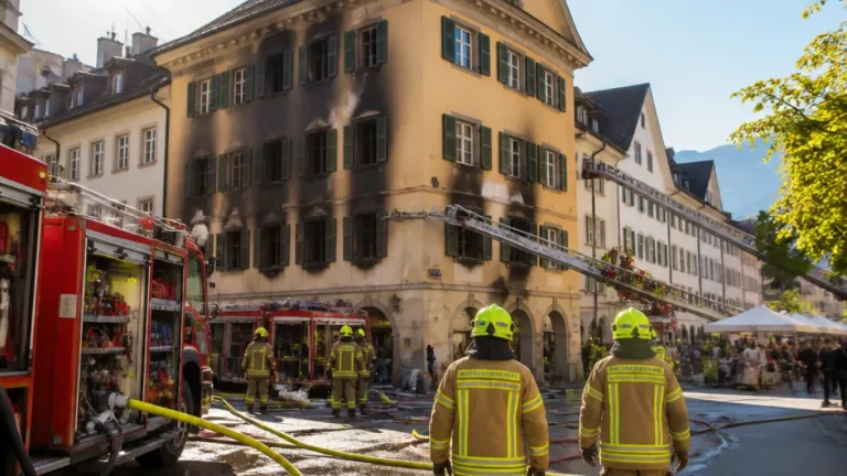 Brand in Marktstraße 11: Innenstadt bleibt offen, Wochenmarkt findet wie geplant statt
