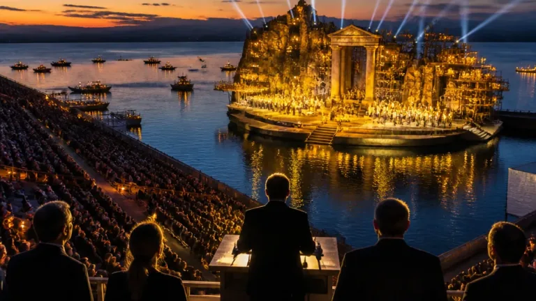 Bundespräsident Van der Bellen eröffnet die 80. Bregenzer Festspiele mit Verdi auf der Seebühne
