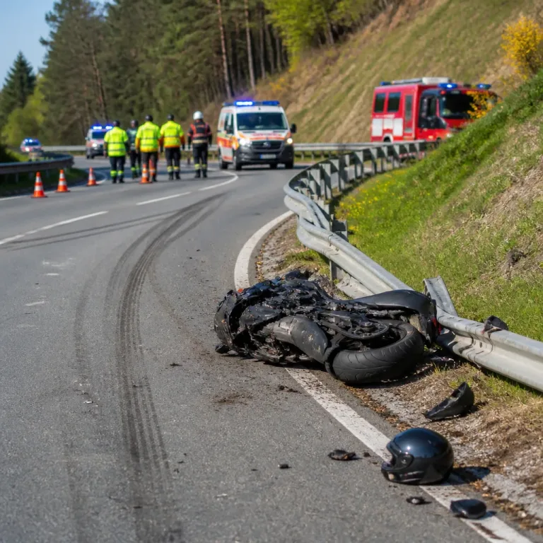 22‑Jähriger bei Motorradunfall auf B72 tödlich verunglückt