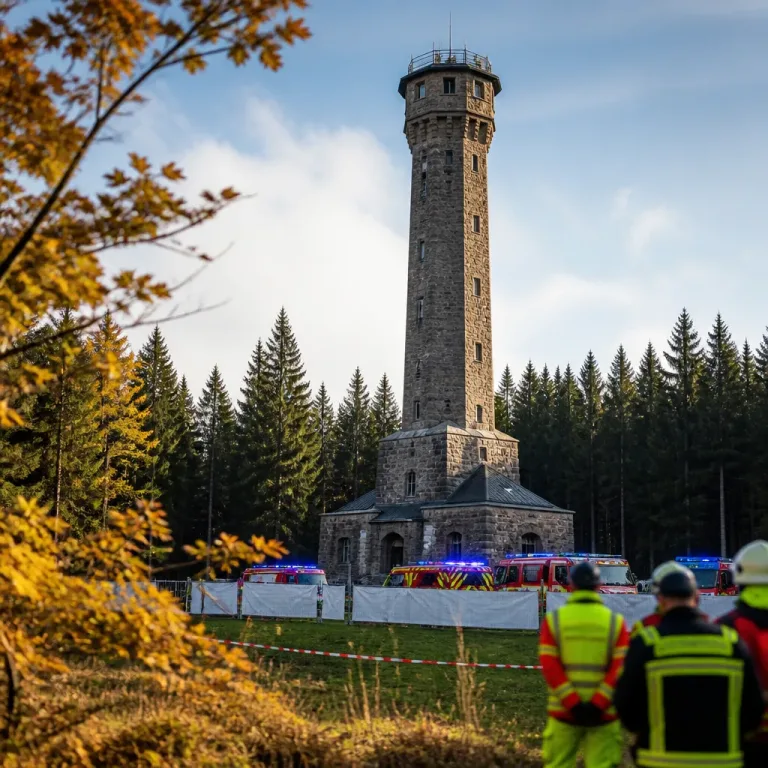 Drei Tote nach Sturz vom Aussichtsturm im Harz – Polizei sieht suizidalen Hintergrund