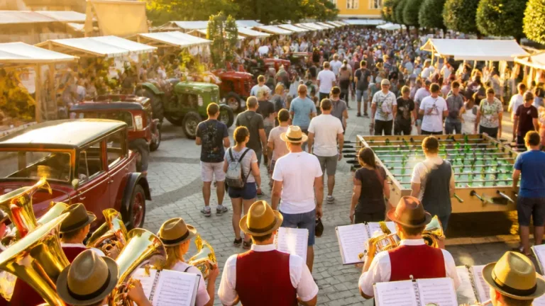Dorffest in Eberau lockt mit Weinkost, Oldtimern und Riesenwuzzler