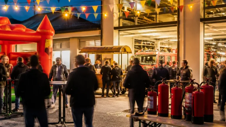 Dorffest in Sulz: Familienprogramm und Feuerlöscher-Überprüfung beim Feuerwehrhaus