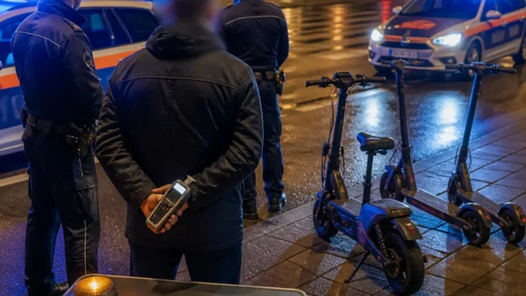 Drei Anzeigen nach E‑Scooter‑Kontrolle in Steyr: Alkohol, Drogenverdacht und fehlende Lenkberechtigung