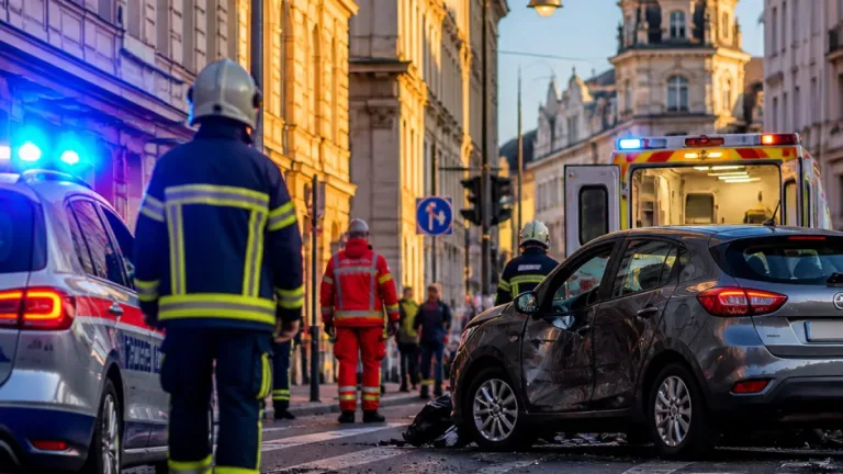 Drei Leichtverletzte nach Zusammenstoß mit Polizeiauto in Graz-Geidorf