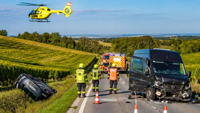 Drei Verletzte bei Zusammenstoß auf L43 in Hohenwarth-Mühlbach am Manhartsberg