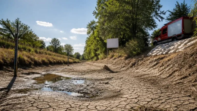 Dürre an der Gusen bedroht Fische und Wasserbestand in Perg