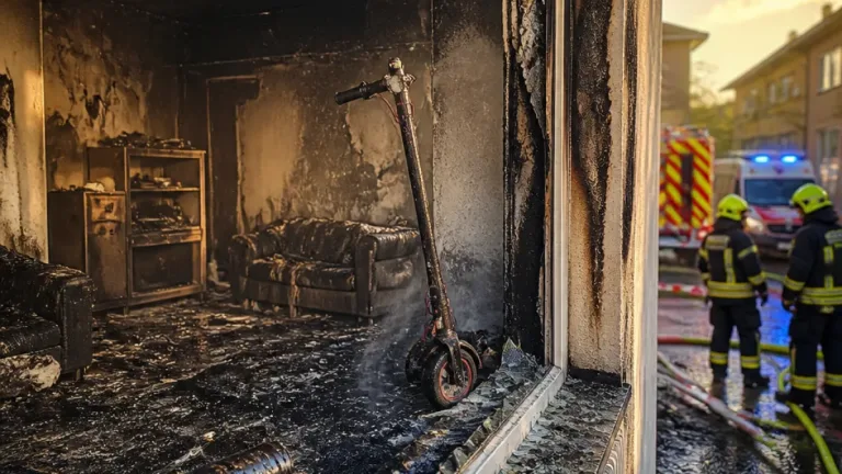 E-Scooter-Akku löst Wohnungsbrand in Laahen – Erdgeschosswohnung völlig zerstört