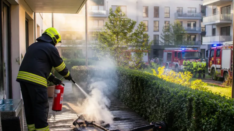 E-Scooter in Enns fing Feuer: Hund schlug Alarm, Bewohner löschte ersten Brandherd