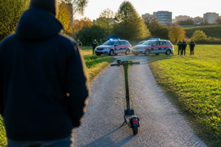 E‑Scooter mit 42 km/h und THC im Blut: 18‑Jähriger flieht vor Polizei in Pasching