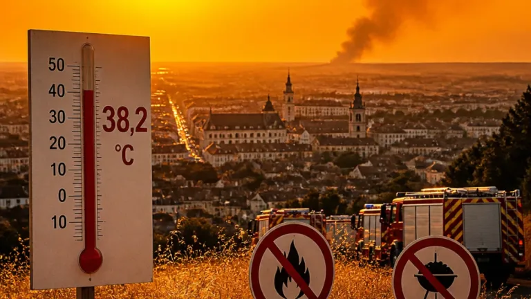 Eisenstadt verzeichnet Rekordhitze: 38,2 °C – Warnung vor extremer Waldbrandgefahr