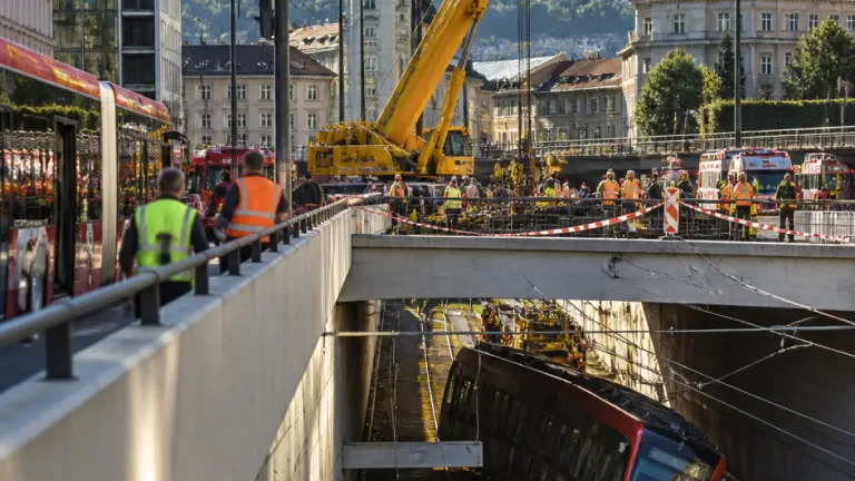 Entgleiste Straßenbahn legt Strecke bei Bahnhofsunterführung lahm – Stundenlange Behinderungen