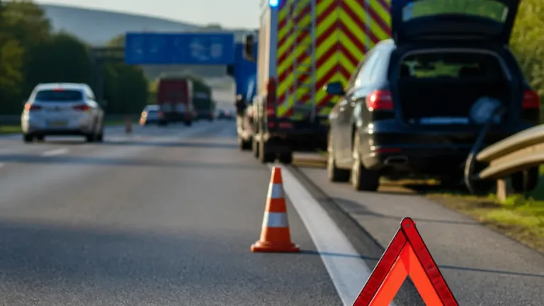 Entwarnung nach Pkw-Ausfall auf A1 bei Pöchlarn – keine Brandausbreitung festgestellt