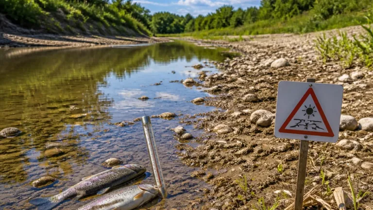 Erhöhte Wassertemperatur in der Schwechat führt in Schwechat zu Fischverlusten