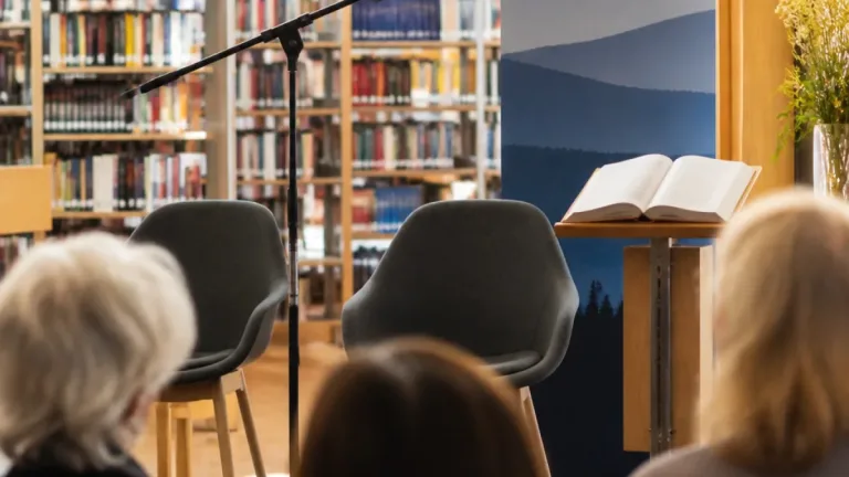 Estnischer Schriftsteller Urmas Vadi liest in der Stadtbücherei Scheibbs