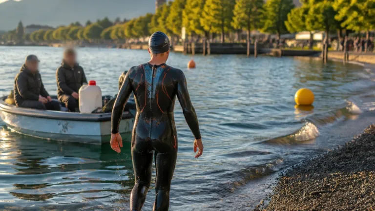 Extremschwimmerin nach 36 Kilometern im Bodensee in Bregenz angekommen