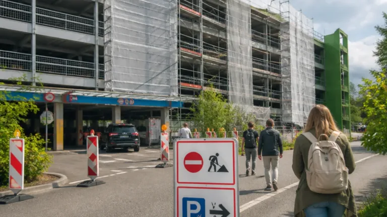 Fehrle-Parkhaus wird saniert: Einschränkungen Ende August bis Anfang September