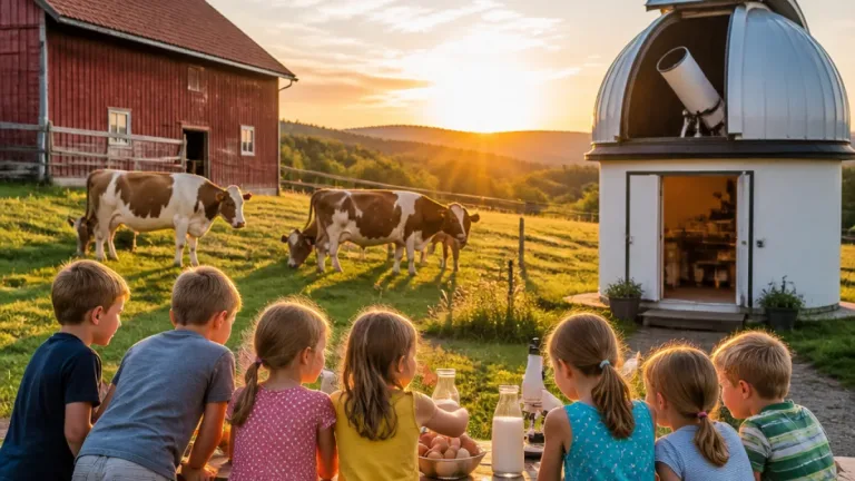 Ferienprogramm in Martinsberg: Kinder als „Genussforscher“ auf Bauernhof und in Sternwarte