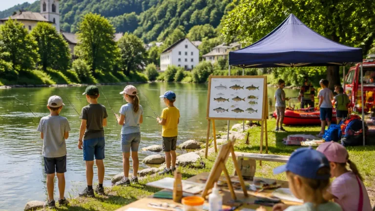 Ferienprogramm in Waidhofen startet: Angeln, Natur und Kreativität für Kinder