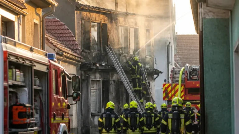 Feuer in eng bebauter Gasse: Ein Tote bei Wohnhausbrand in Fels am Wagram