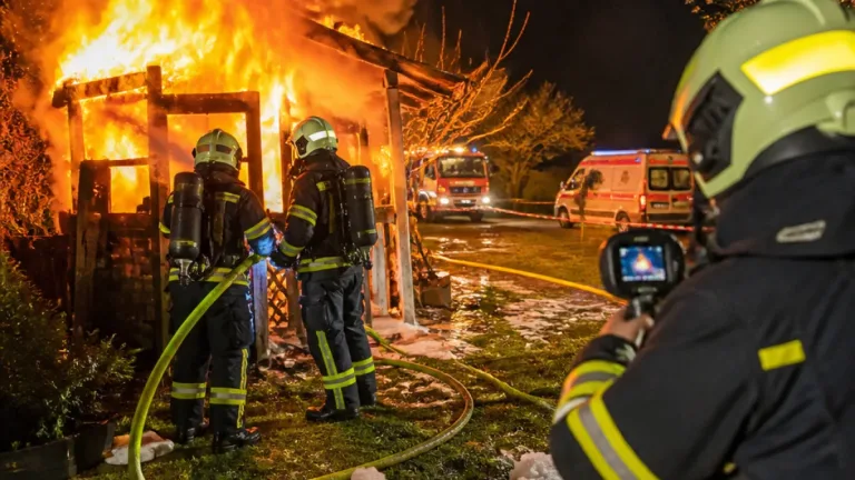 Feuer in Muckendorfer Gartenhütte rasch gelöscht – Polizei ermittelt