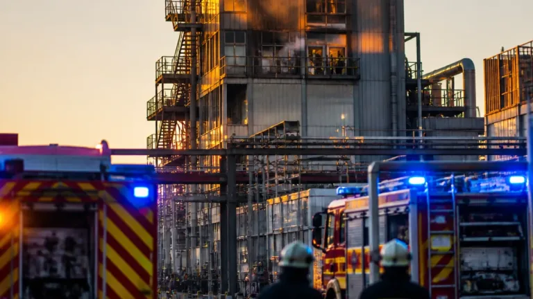 Feueralarm in Kremser Chemiebetrieb: Keine Gefahr für Bevölkerung, Reflexion klärte ‚Flammen‘-Bilder
