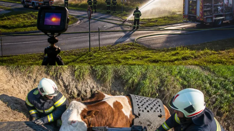 Feuerwehr verhindert Ausbreitung von Flurbrand an Obdacher Bundesstraße – Kuh aus Wildbachsperre befreit