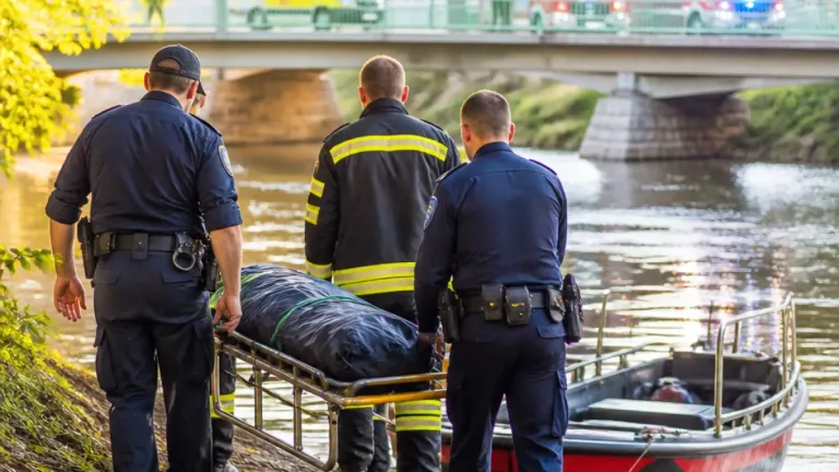 Feuerwehren retten Person aus der Thaya bei Fußgängerbrücke – Einsatzabend im Stadtgebiet