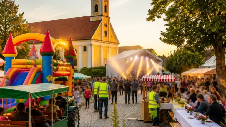 Feuerwehrfest in Dietersdorf zieht Familien an: Musik, Feldmesse und Tombola