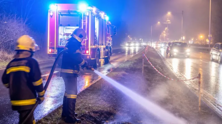 Feuerwerkskörper löst kleinen Brand neben B3 in Luftenberg aus