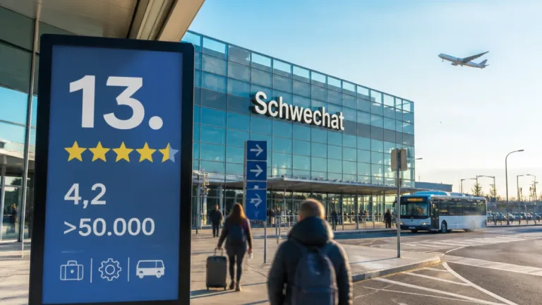 Flughafen Wien‑Schwechat: Platz 13 in Europas Ranking — was das für Schwechat bedeutet