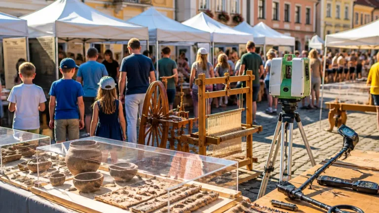 Forschungsfest in Tieschen: Fundstücke vom Königsberg und Einblick in 3.000 Jahre alte Textiltechniken