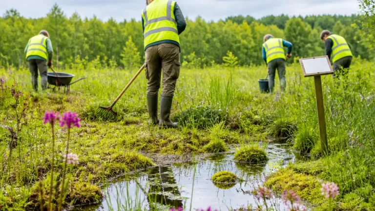 Freiwillige und Stadt gemeinsam: Pflegeeinsatz sichert Vielfalt im Naturdenkmal Siebenbründl