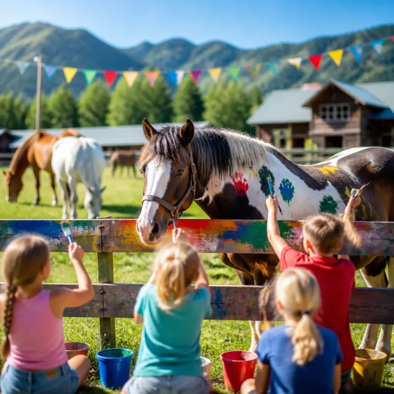 Bunter Ferienspaß: Reiterhof in Bottmersdorf macht Pferde zur Leinwand