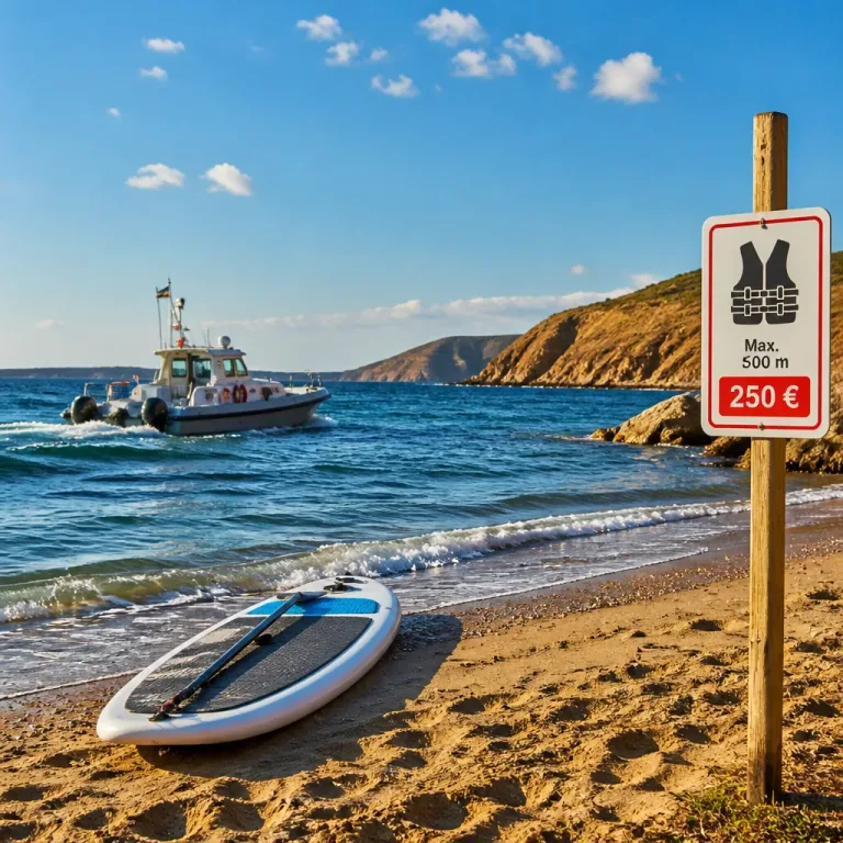 Stand-up-Paddling auf Lemnos: Kleiner Regelverstoß, hohe Konsequenzen
