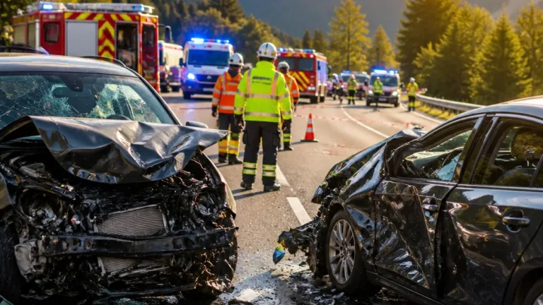 Frontalkollision auf der Fernpassstraße: Zwei Pkw zerstört, eine Person verletzt