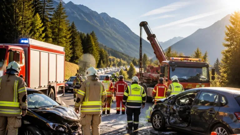 Frontalkollision auf Fernpassstraße: Transitroute bei Reutte vorübergehend gesperrt