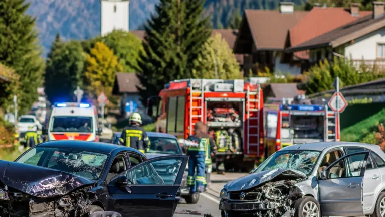 Frontalkollision in Ehenbichl: Drei Insassen, darunter Kleinkind, verletzt