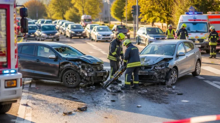 Früher Morgenunfall in Neunkirchen: Ampelausfall führte zu Kollision mit einer Schwerverletzten