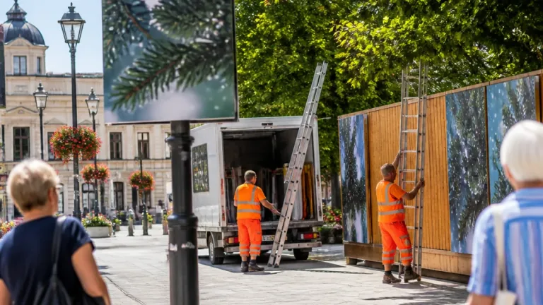 Gefälschte Plakate zum „Sommer-Weihnachts-Wald“ sorgen für Stirnrunzeln in Amstetten