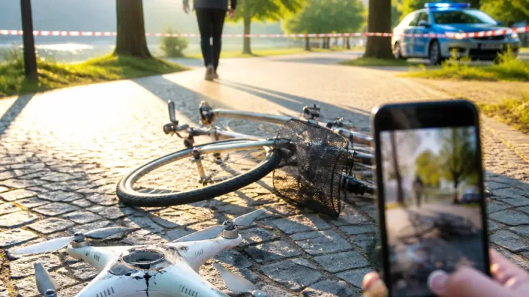 Gmunden: Radfahrer überfährt Drohne im Toscanapark – Anzeige nach Alkoholtest