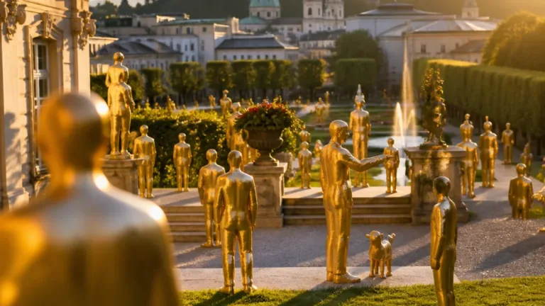 Goldene Mini‑Mozarts in Salzburg: 320 Figuren machen die Stadt zum Ausstellungsraum