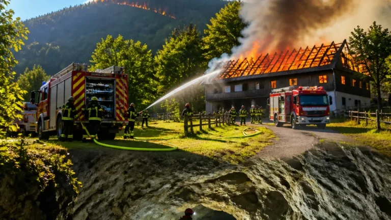 Großbrand auf Kaumberger Bauernhof und weitere Einsätze halten Rettungskräfte in Atem