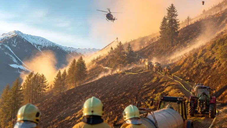 Großbrand bei Matrei: Viele Feuerwehren, Hubschrauber und Bauern im Dauereinsatz