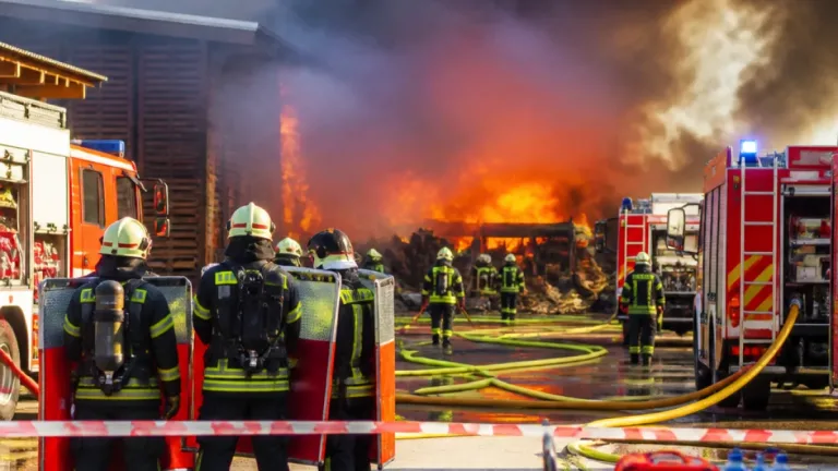 Großeinsatz nach Brand in Sägewerk in Zarnsdorf: 136 Kräfte kämpfen bei Rekordhitze