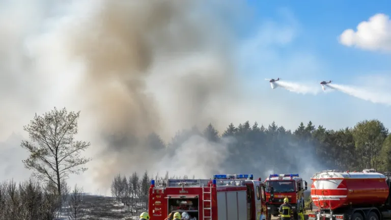 Großeinsatz nach Waldbrand in der Lobau: Feuerwehren aus Gänserndorf unterstützen