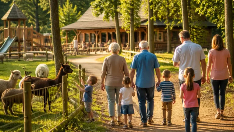 Großeltern und Enkel aus Gleisdorf verbringen Nachmittag im Waldpark Hochreiter