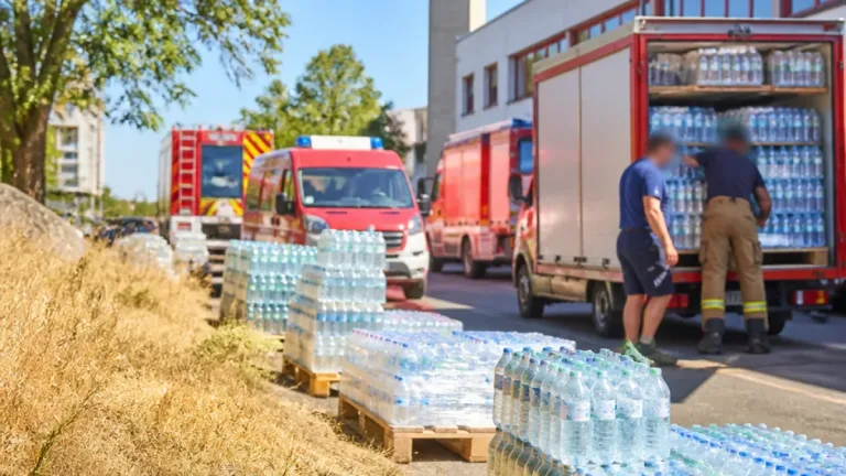 Grüne spenden Mineralwasser an Feuerwehr Gallneukirchen: Schutz für Einsatzkräfte in Hitzezeiten